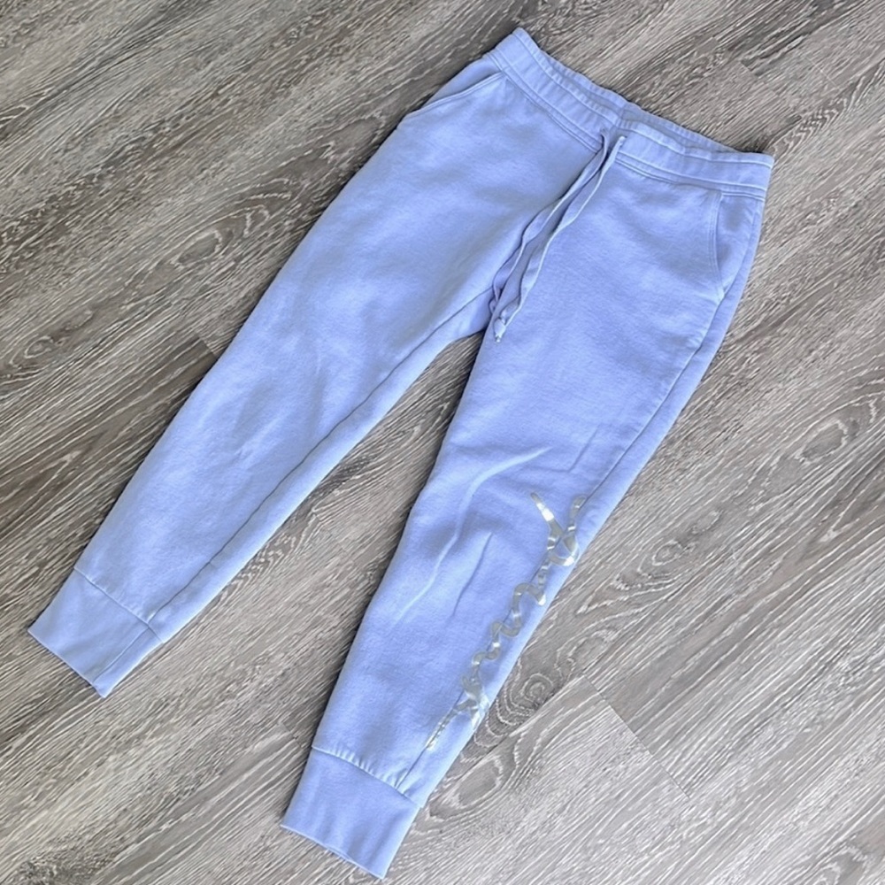 PINK VICTORIA’S SECRET Purple Foil Logo Pants, S